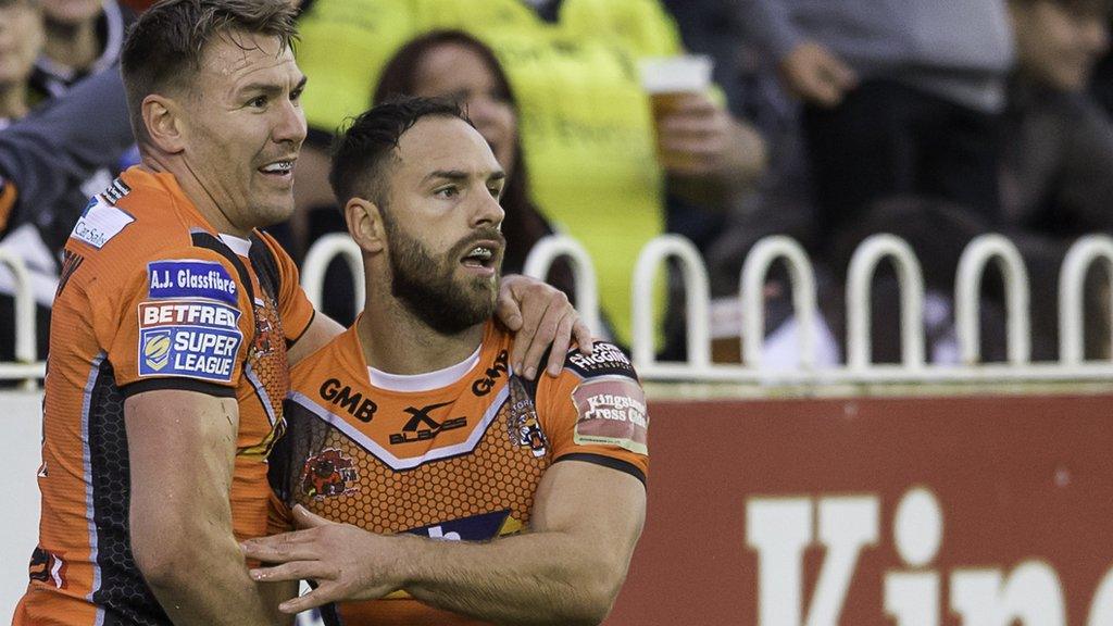 Castleford Tigers celebrate