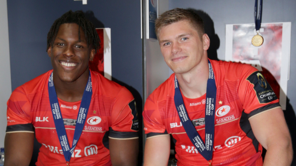 Maro Itoje (left) and Own Farrell