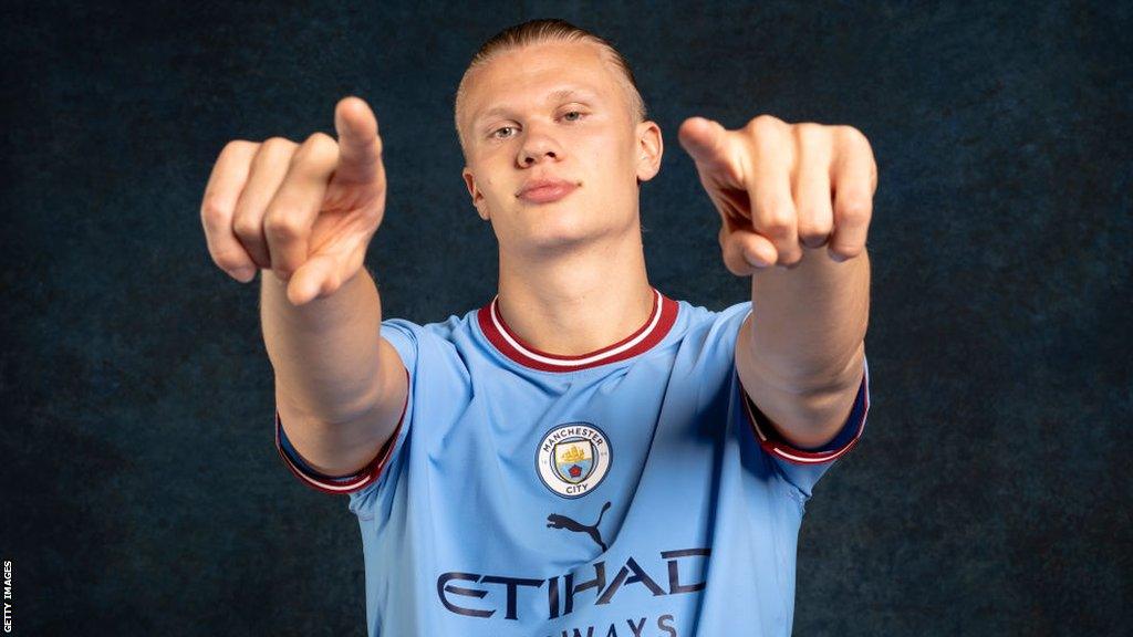 Manchester City striker Erling Haaland
