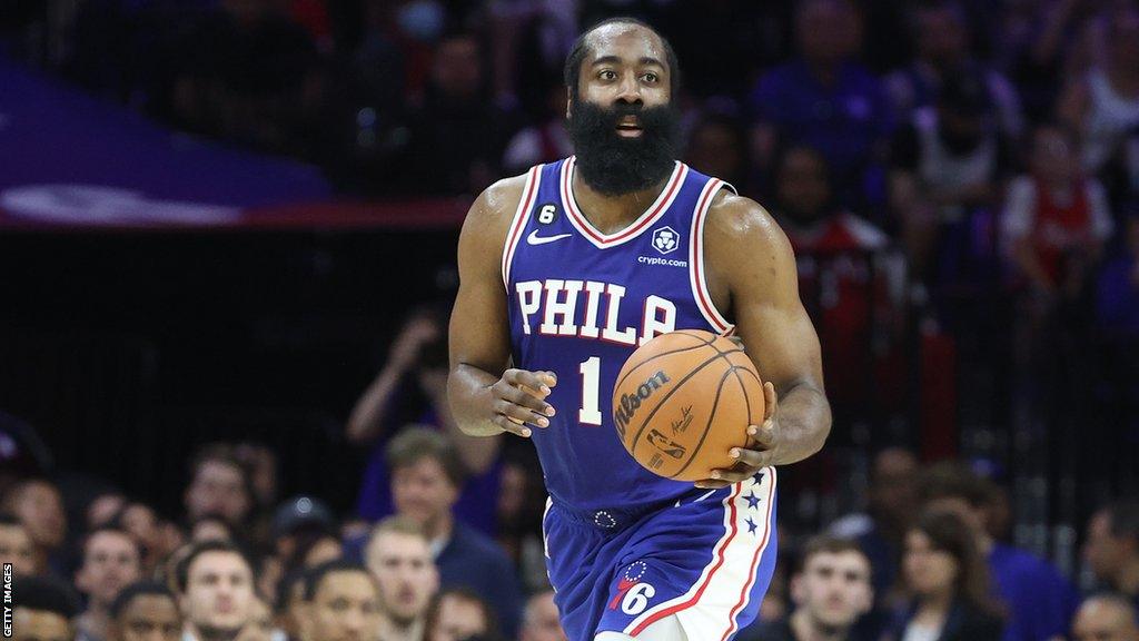 James Harden Ten time NBA All Star guard joins LA Clippers from Philadelphia 76ers after strike BBC Sport