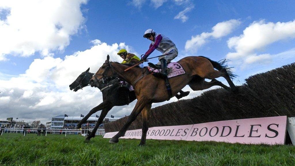 Bravemansgame (right) was second to Galopin Des Champs in the Cheltenham Gold Cup last month