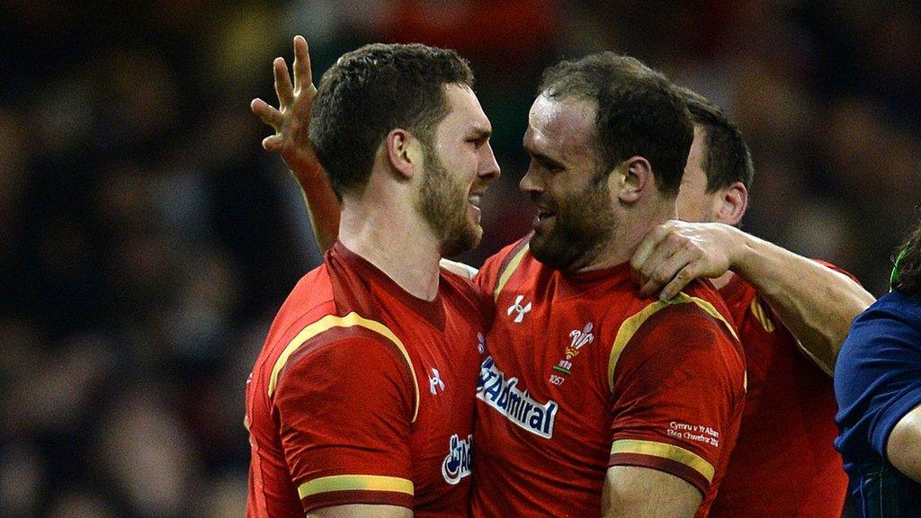 George North and Jamie Roberts