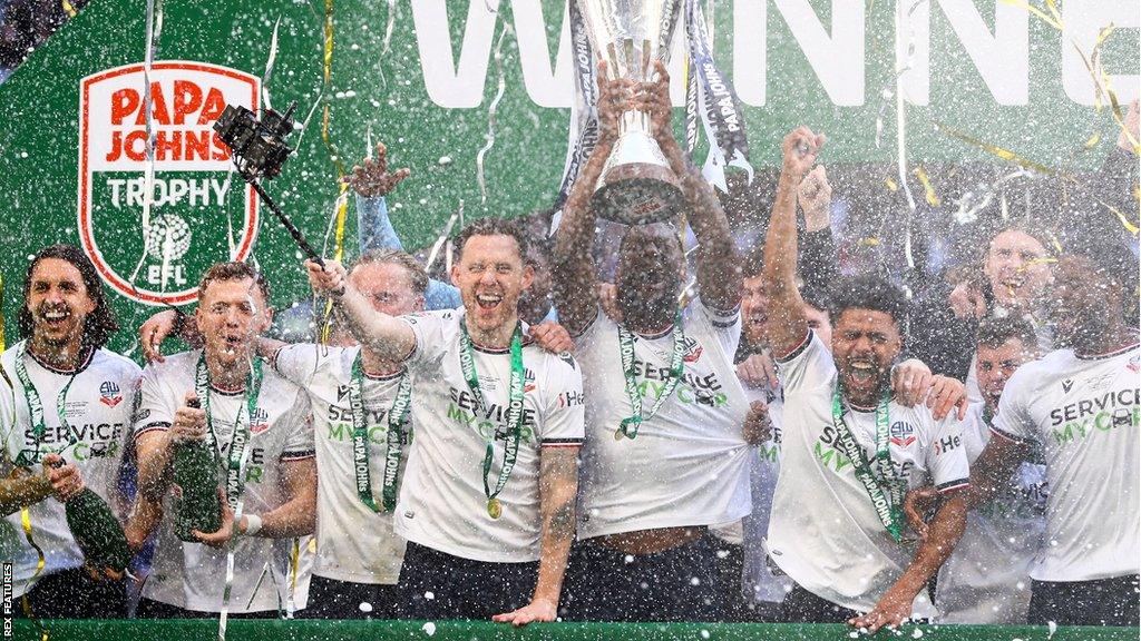 Bolton Wanderers won last season's EFL Trophy, beating Plymouth Argyle in the final