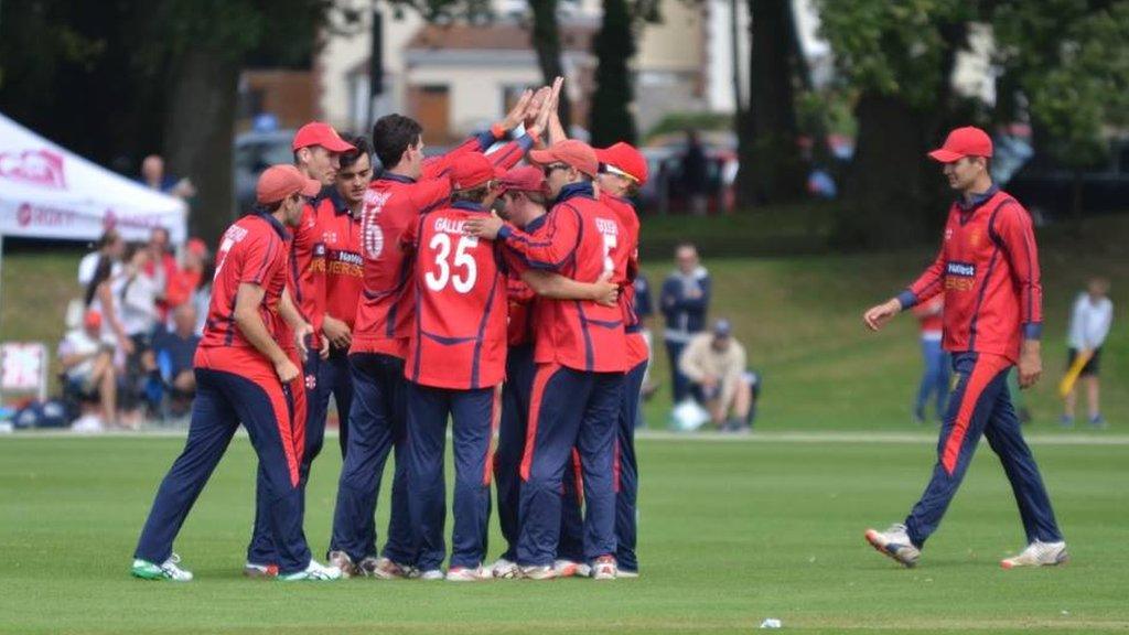 Jersey celebrate at Grainville