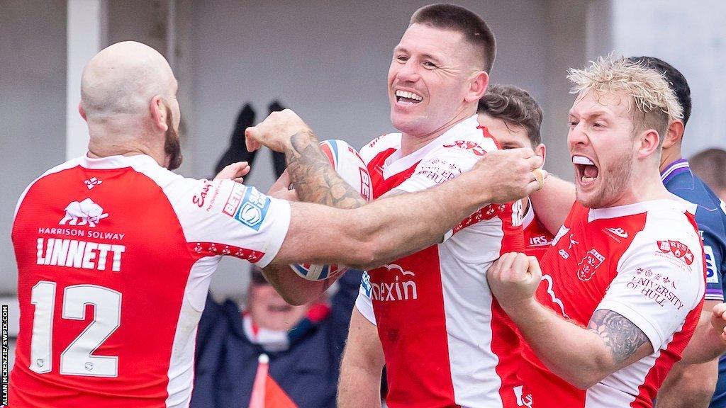 Shaun Kenny-Dowall's first Hull KR hat-trick was the sixth of his career