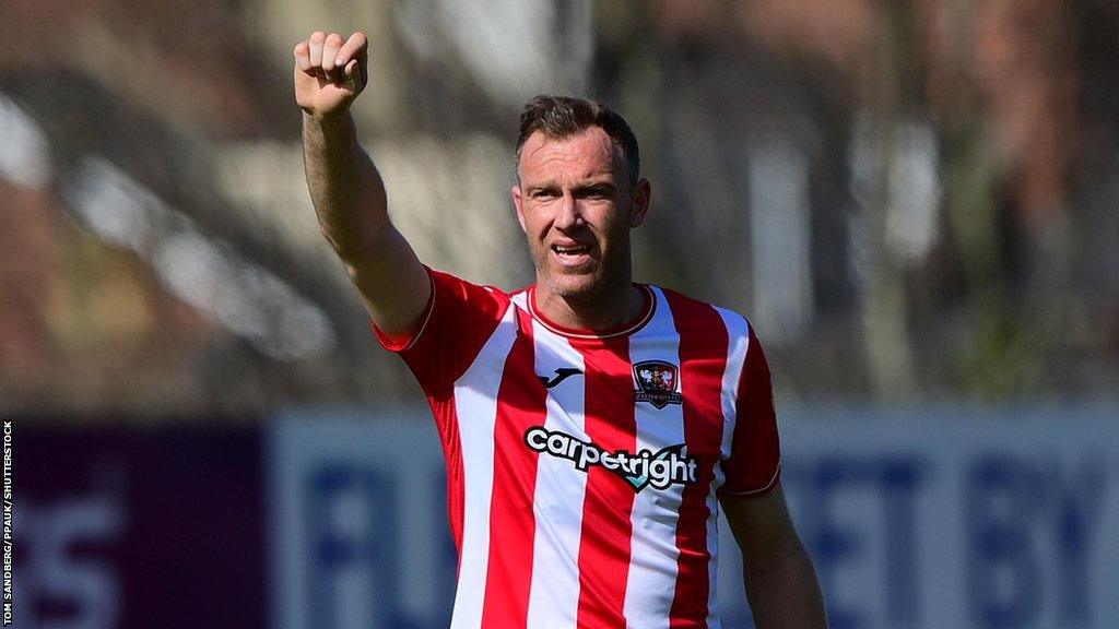 Kevin McDonald in action for Exeter