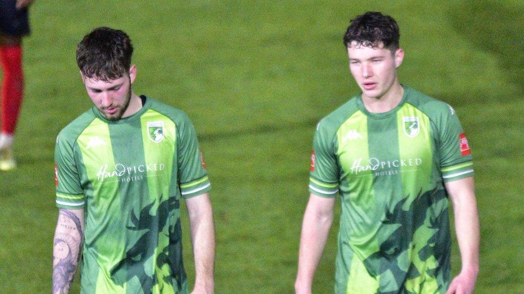 Unhappy Guernsey FC players