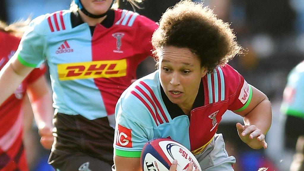 Shaunagh Brown in action for Harlequins