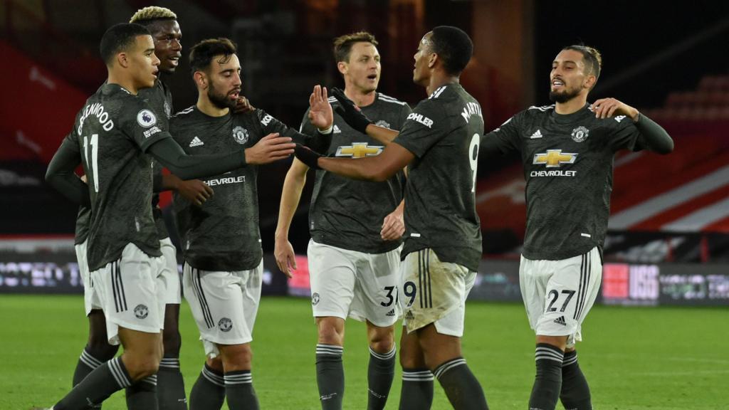 Man Utd celebrate