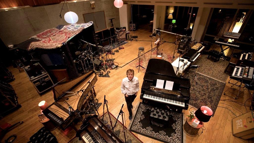 Paul McCartney in the studio