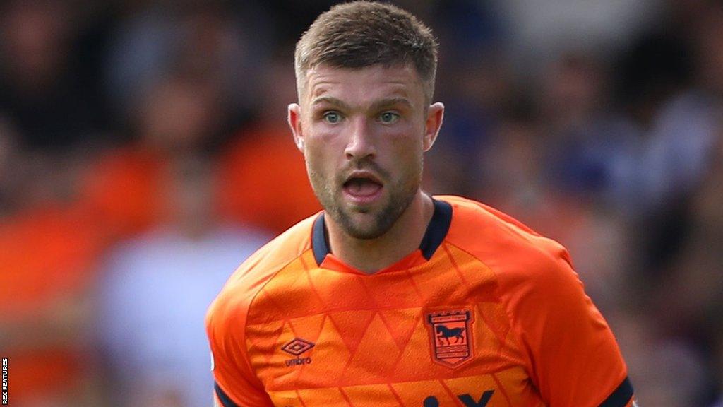 Cameron Burgess playing for Ipswich Town