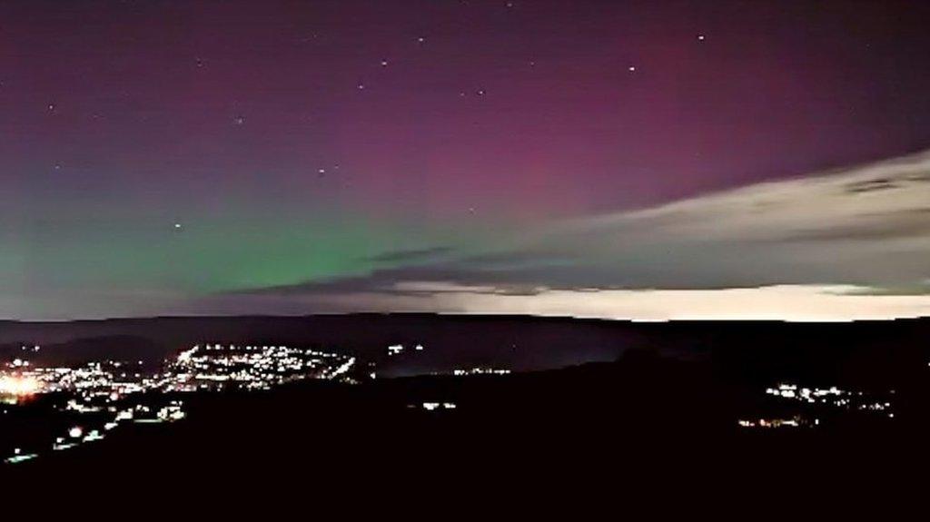 Northern Lights above Glossop