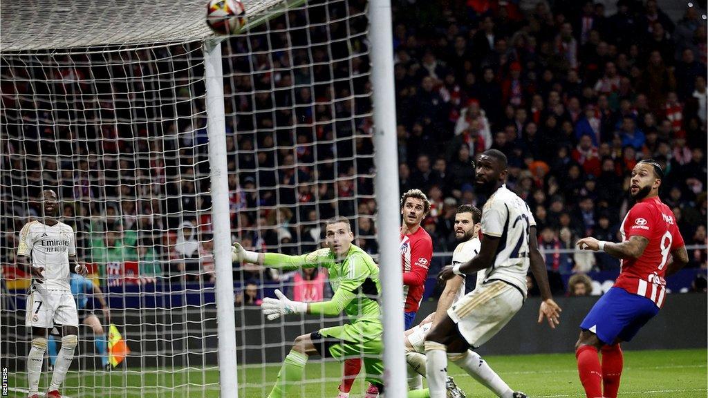 Atletico Madrid celebrate winner