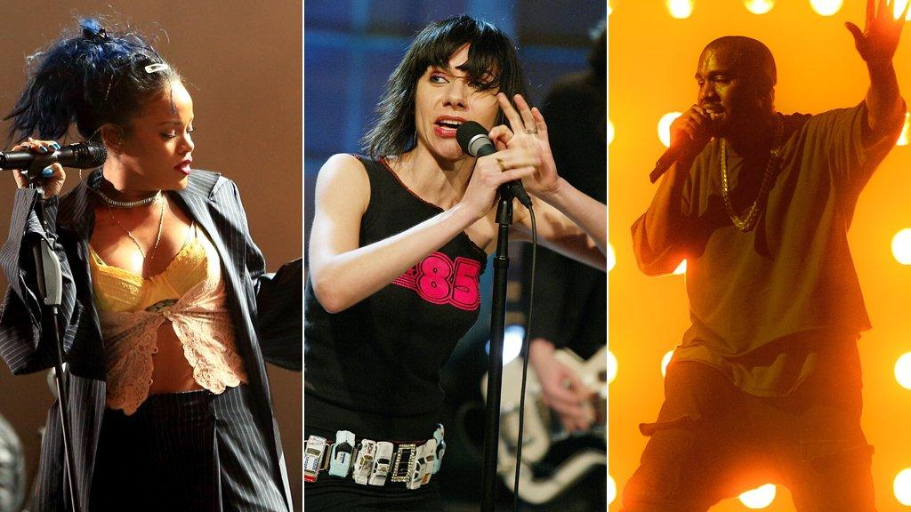 Rihanna, PJ Harvey and Kanye West