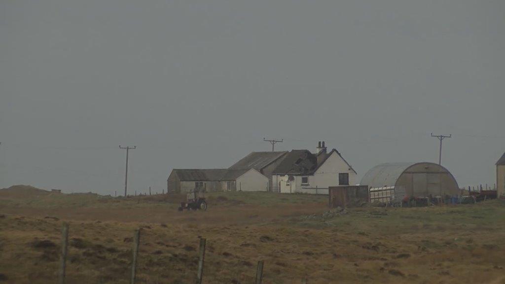 Scene of Wednesday afternoon's fire on South Uist