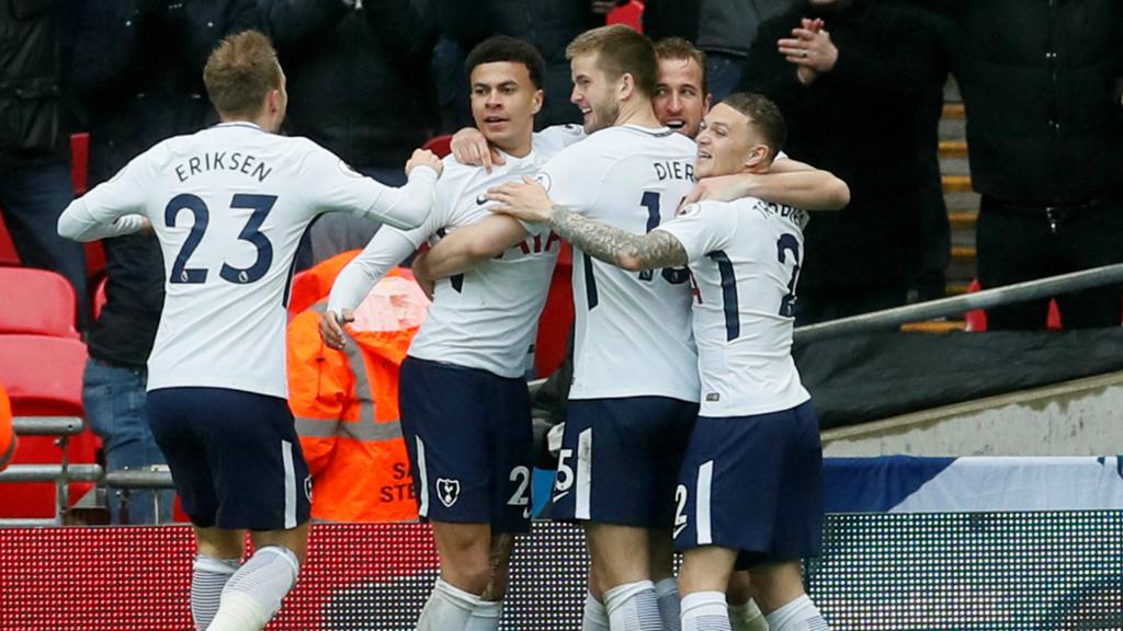 Tottenham celebrate