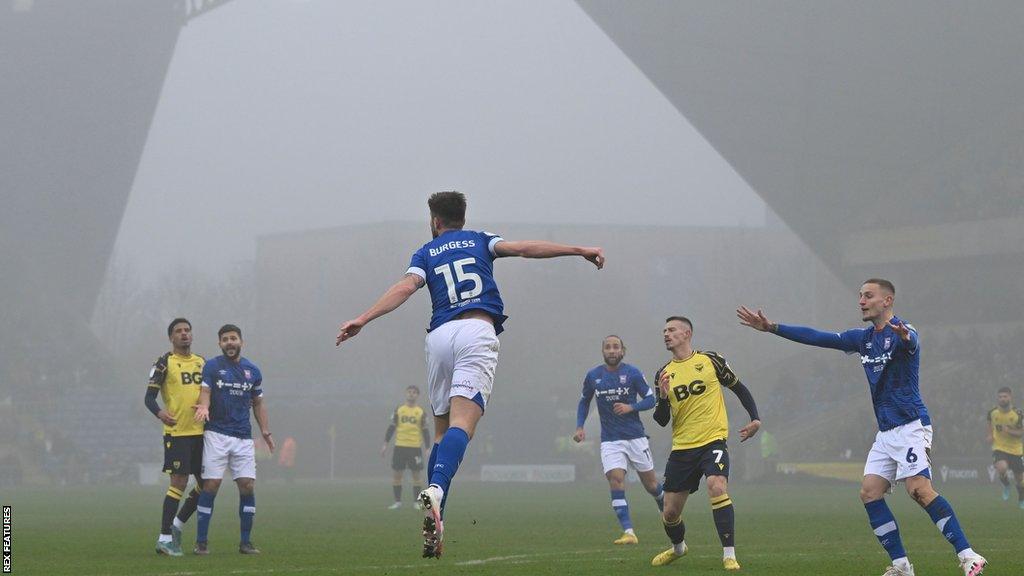 Cameron Brannagan hits a long-range screamer in the thickening fog to earn Oxford victory over third-placed Ipswich.