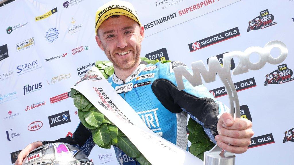 Lee Johnston is a race winner at the North West 200 and isle of Man TT road races