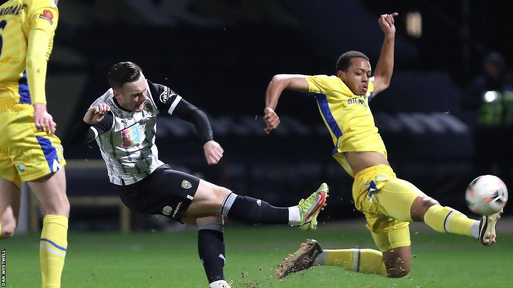 Macauley Langstaff has now netted 32 National League goals for leaders Notts County this season