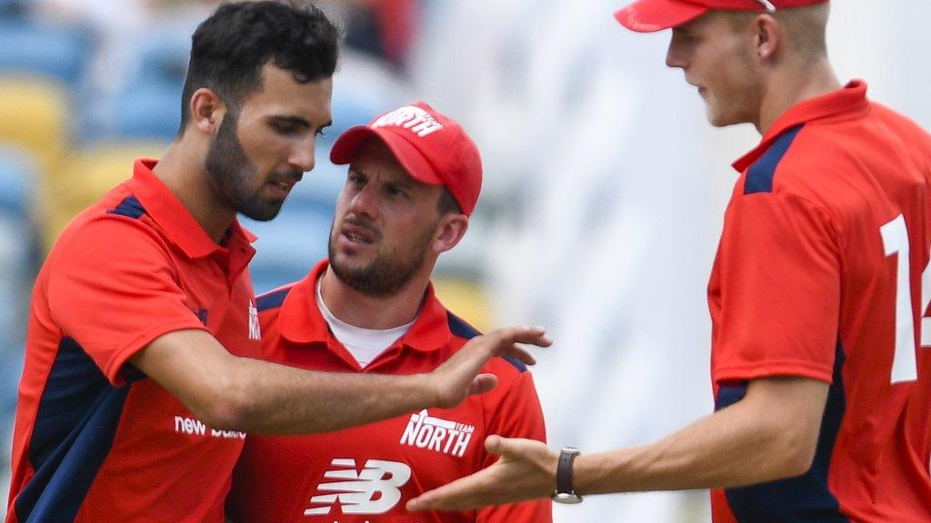 Steven Mullaney celebrates a wicket