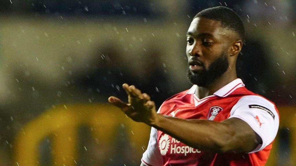 Tyler Blackett in action for Rotherham