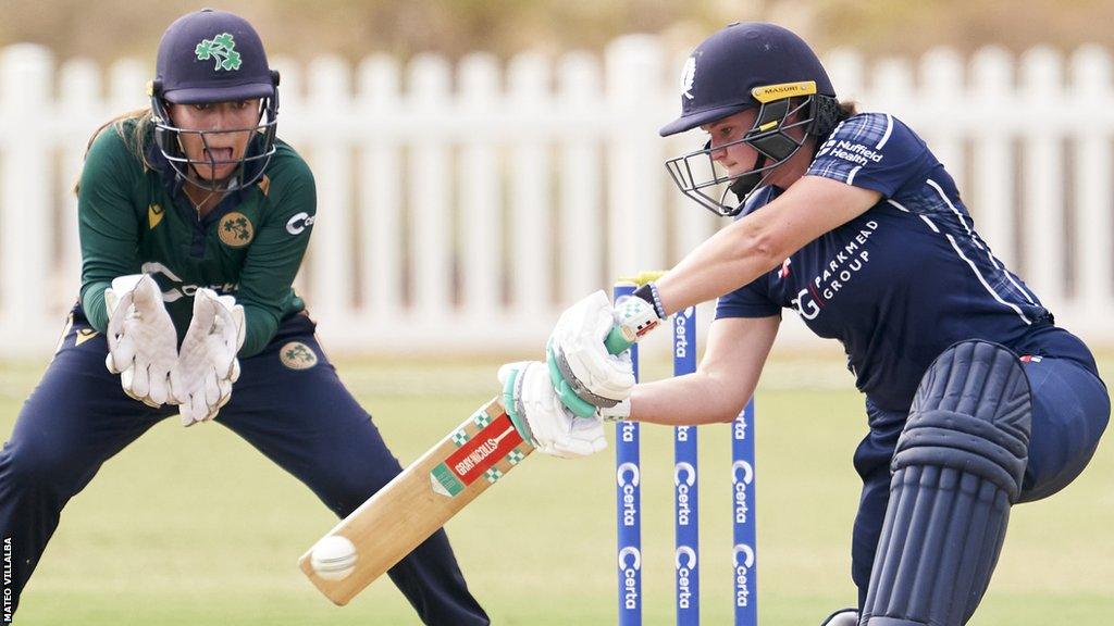 Kathryn Bryce batting for Scotland