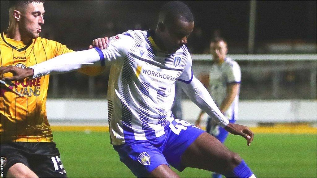 Brad Ihionvien came off the Colchester bench in the defeat at Newport in September