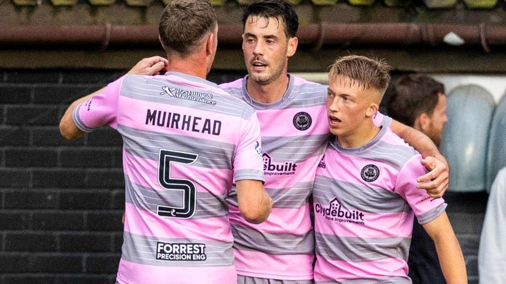 Partick Thistle's Brian Graham celebrates his goal