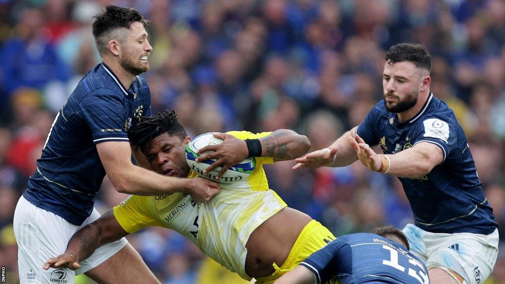 Action from the 2023 Champions Cup final at Aviva Stadium