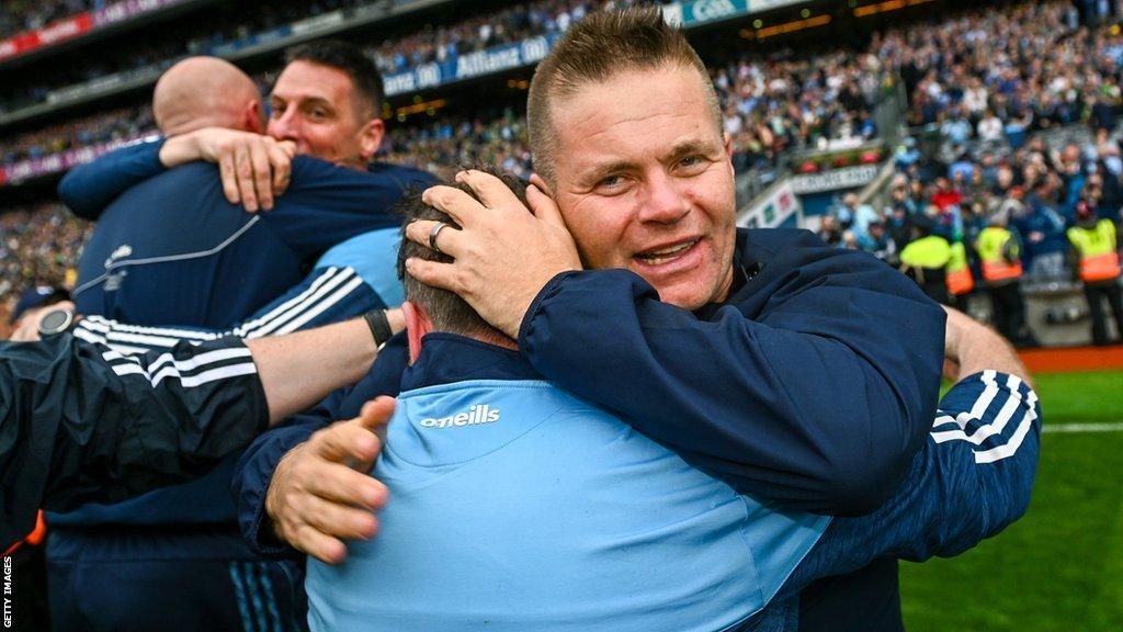 Dessie Farrell celebrates at full-time