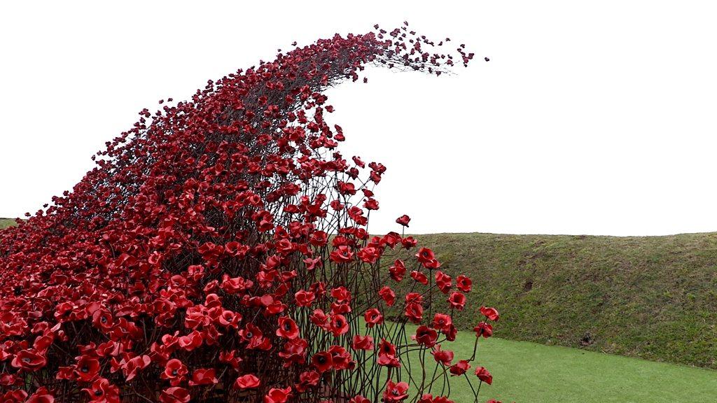 The famous sculpture which covered the Tower of London in 2014 has been installed in Fort Nelson for three months.