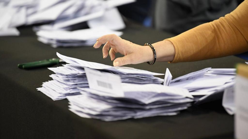 Votes being counted