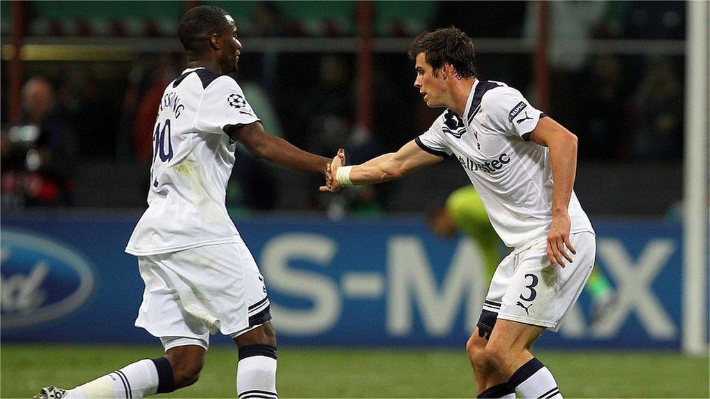 Bassong and Bale high-five