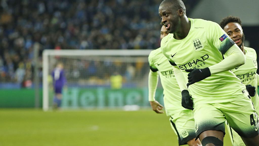 Yaya Toure celebrates