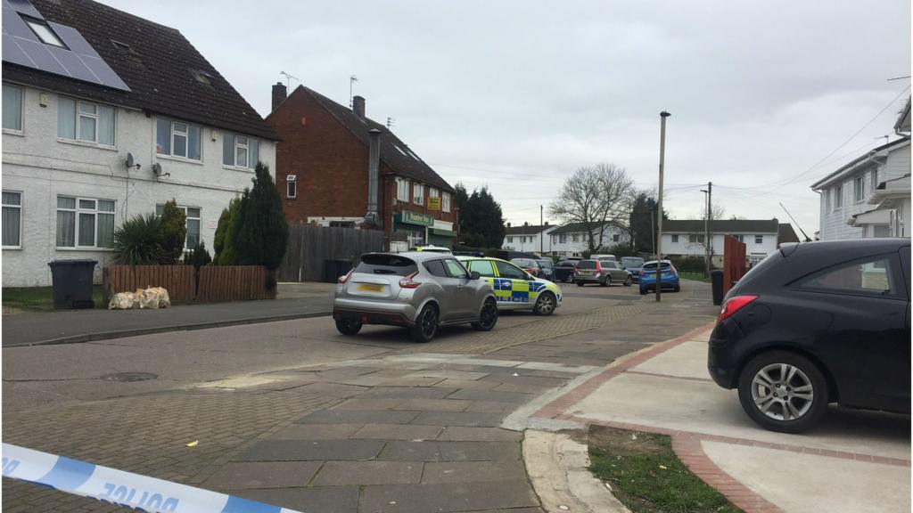 Police cordon on Keightley Road