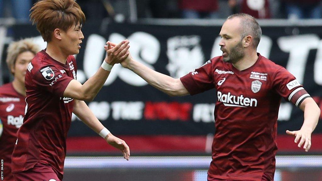 Kyogo Furuhashi spent three years playing alongside Spanish great Andres Iniesta at Vissel Kobe