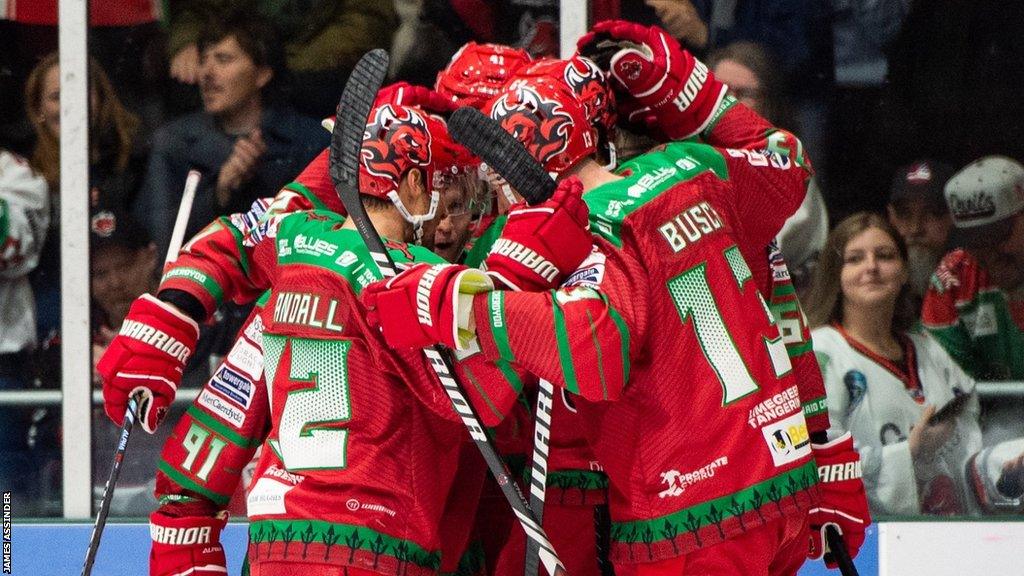 Cardiff Devils celebrate