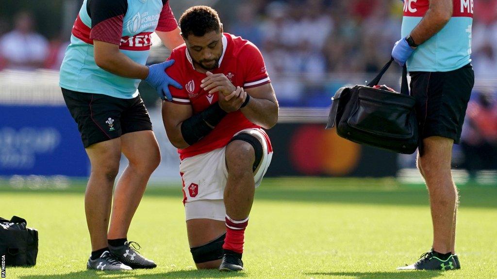 A broken arm suffered by number eight Taulupe Faletau took the gloss off Wales' win in Nantes