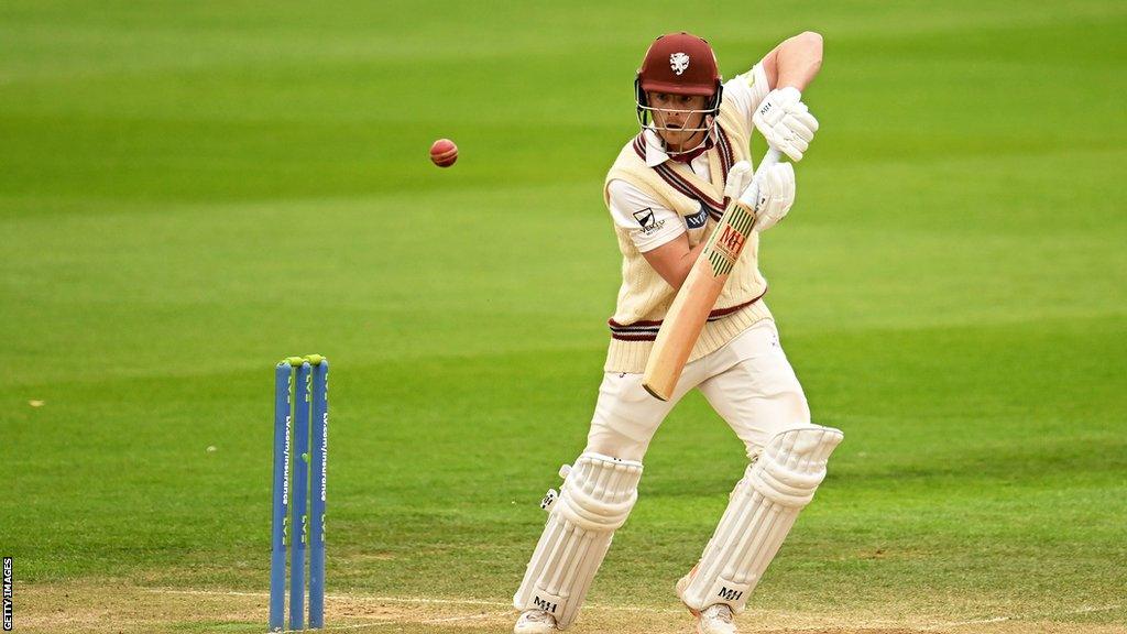 Tom Abell bats during the County Championship last season