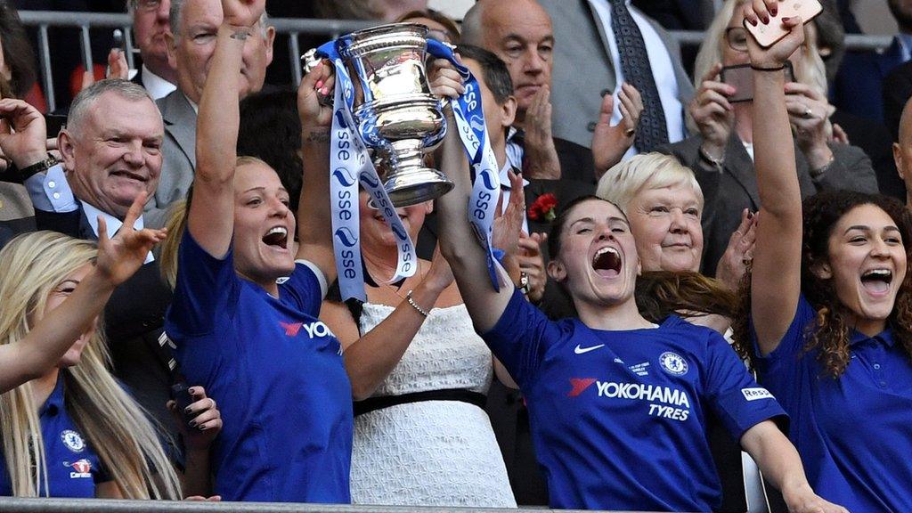 Chelsea Ladies lift the Women's FA Cup