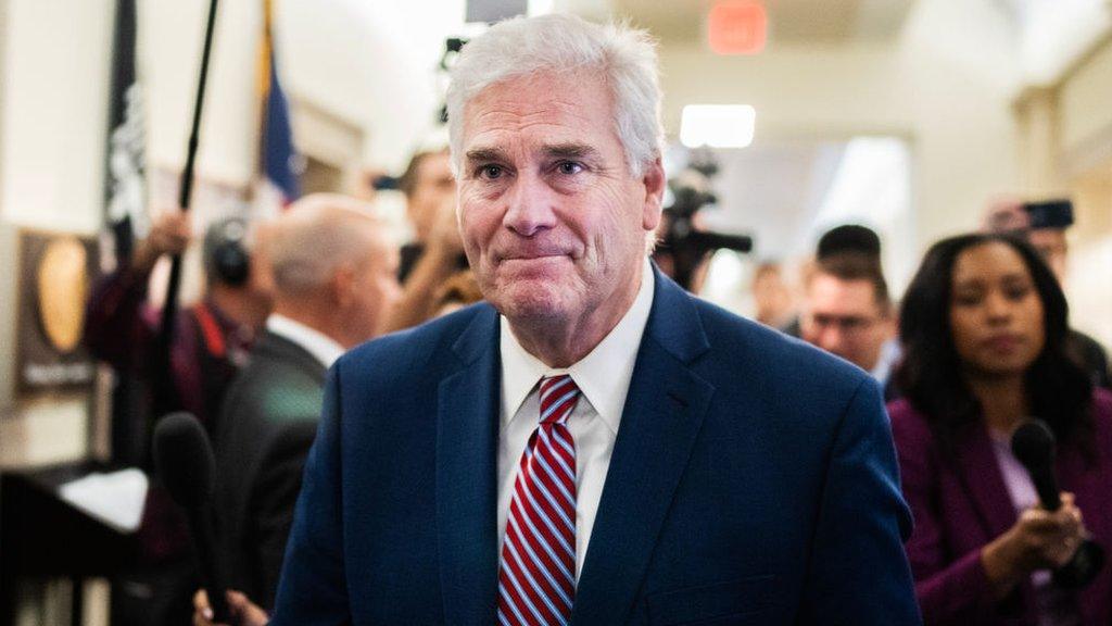 House Majority Whip Tom Emmer at Capitol Hill on 24 October 2023