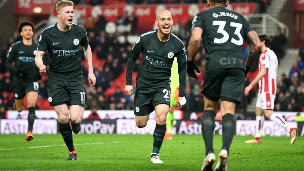 Silva scores twice for Manchester City