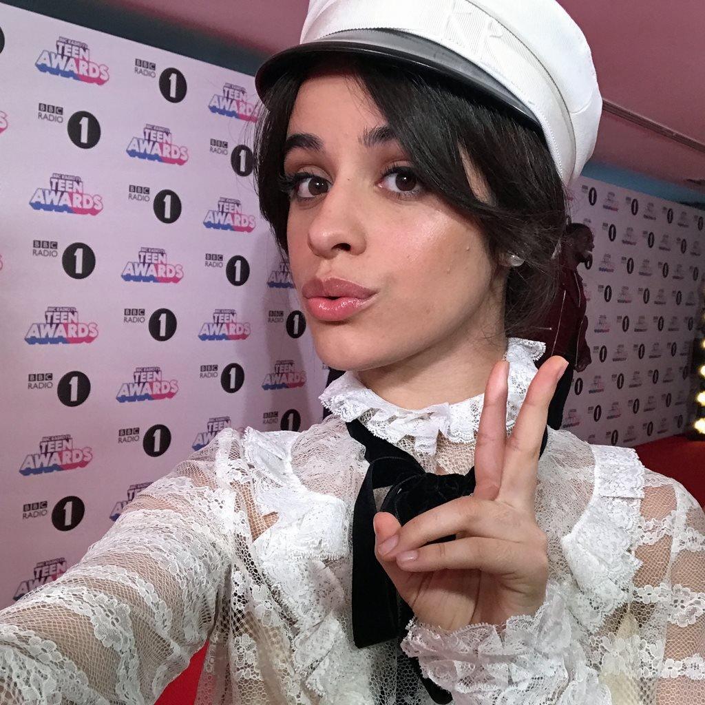 Camila Cabello's selfie from the Radio 1 Teen Awards