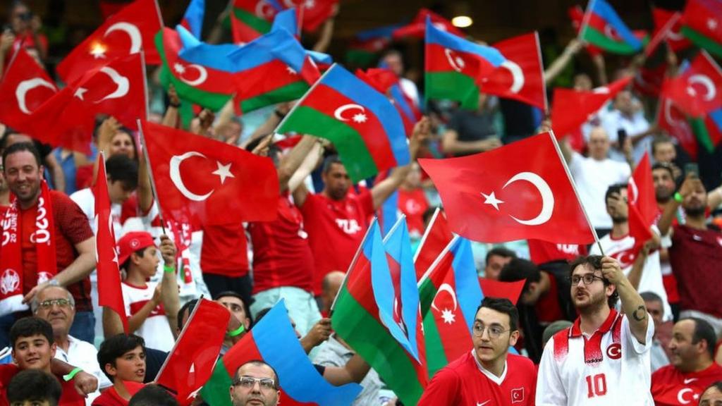 Turkey fans in Baku