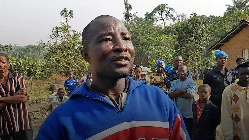 Diamond miner in Sierra Leone