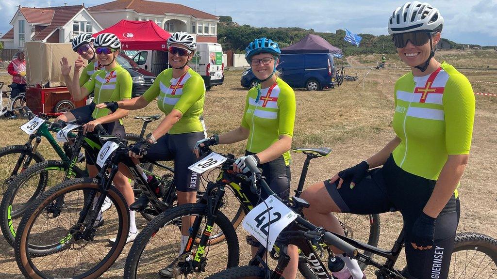 Guernsey women's mountain bike team