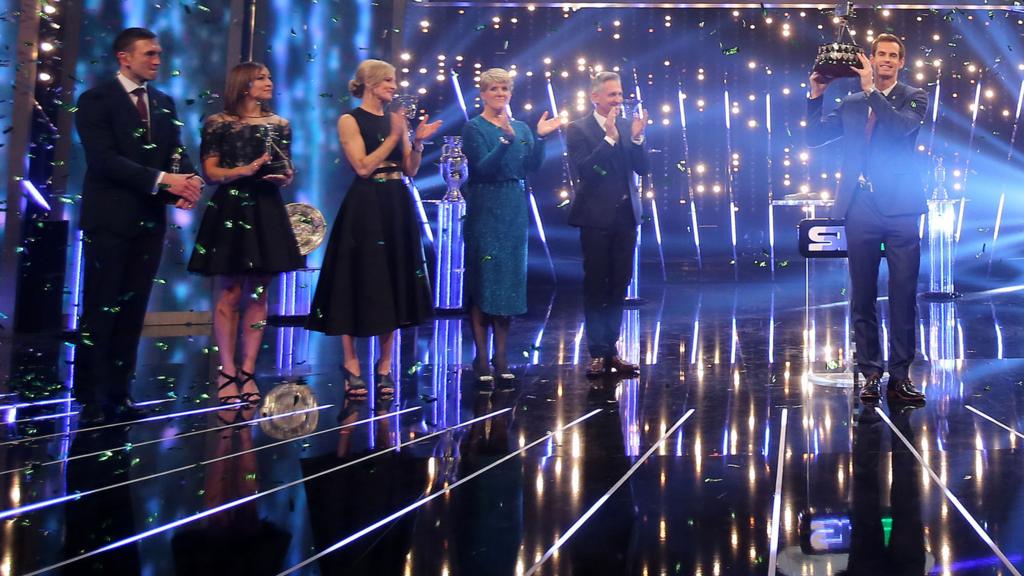 Andy Murray after winning the 2015 Sports Personality of the Year