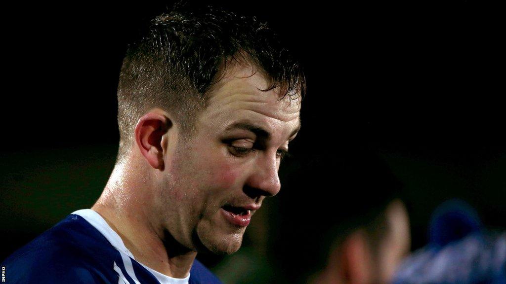 Jack McCarron shows his dejection after Scotstown's Ulster Club Football Final defeat