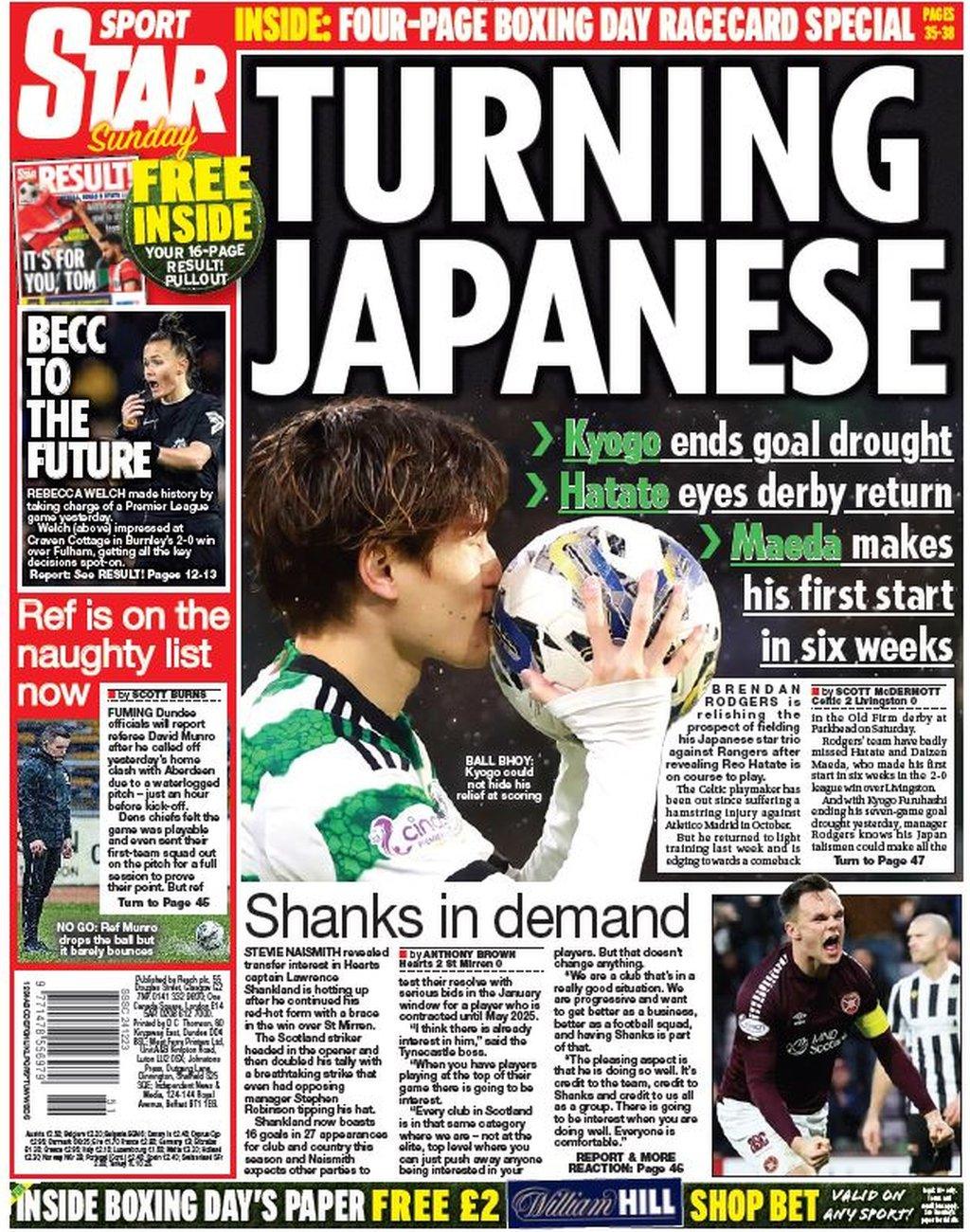 Scottish Daily Star back page