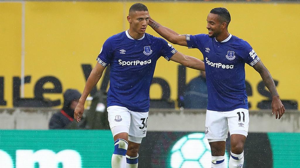 Richarlison and Theo Walcott